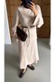 Women's Hijab Two-Piece Set Tunic-Skirt Comfortable Fit Top and Bottom Set - 3