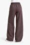 Three-Thread Wide-Leg Pocket Lace-Up Sweatpants - 3