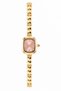 Women's Heart Cord Model Gold Color Steel Cord Wristwatch - 3