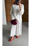 Women's Hijab Two-Piece Set Tunic-Skirt Comfortable Fit Top and Bottom Set - 4