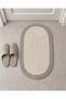 Oval Jute Door Mat 40X60 cm Knitted Textured Decorative Rug - 7