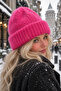 Furry Soft Fuchsia Beanie - 2