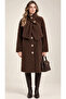 Knitted Button Detailed Crew Neck Soft Long Knitwear Cardigan