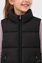 Girl's Stand Collar Inflatable Vest with Zipper and Pockets - 4