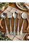 Silver 89 Piece 12 Person Fork Spoon Knife and Luxury Serving Set - 4