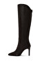 Women's Brown Thin Heeled Leather Boots Wf160009Dv - 3