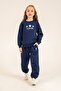 4-14 Years Licensed Us Polo Assn Girls' Set - Navy Blue - 7