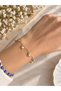 Heart-Shaped Gold Color Bracelet – Elegant Women's Bracelet with Heart Figures - 3