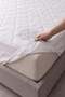 Liquid-Proof Quilted Fitted Full Edge Mattress Protector Mattress Cover White - 3