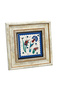 Ottoman Iznik Tile Pattern Printed Natural Stone Table