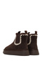 Women's Brown Thick-Soled Patterned Suede Leather Teddy Boots Wf530014Ds - 7