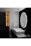 LED Mirror 60cm, POLIGON MotionGlow Marcello Sensor, Defog System, Clock & Thermometer, Dimmable - 3