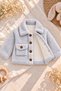 Girls, Boys, Baby and Children's Muslin Lined Plush Jacket - 2