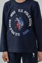4-14 Years Licensed Us Polo Assn Boys' Set - Navy Blue - 7