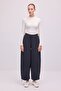 Wide-Letched Tracksuit with Elastic Waist - 2