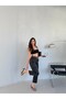 Gray Leopard Patterned Carrot Pants - 6