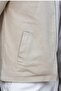 Beige Zippered Lined Cashmere Men's Jacket E7207 - 5
