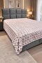Bubble Double Layer Quilt Blanket -Powder Tkebt Powder