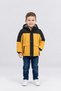 Boy's Hooded Plush Lined Water Repellent Winter Coat Yellow Khaki and Gray Color Ak4292 - 2