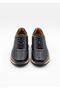 Navy Blue Genuine Leather Eva Sole Men's Sneaker Sports Shoes - 3477 - 5