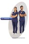 Nurse Uniform Scrubs Lycra Single Top Compliant with New Regulations - Patriot Blue - 5