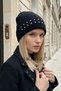 Double Edge Stone Detailed Women's Knitwear Beanie - 3