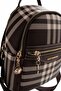 Coffee - Brown Striped Plaid Women's Backpack Sp983 - 5