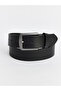 Black leather-look men's belt from güli̇s gi̇yi̇m