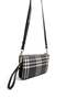 Black - Black Striped Plaid Women's Crossbody Bag Sp1291 - 3