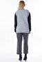 Fur Detailed Vest Gray Trk183 - 5