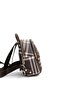 Coffee - Brown Striped Plaid Women's Backpack Sp983 - 3