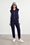 Suit with zippered vest