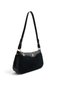 Black - Black Suede Women's Crossbody Bag Sp1274 - 2