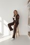 Women's Two-Piece Set Modal Fabric Garnished Top and Bottom Set - 2