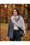 Cashmere Textured Patchwork Model Knitwear Scarf, Neck Shawl - 5