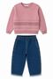 1-4 Years Old Amelie Rose Girls' Set-Dried Rose