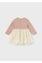 Baby Girl Pink Knitwear Tulle Dress - 2