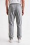 3 Threaded Gray Sweatpants with Elastic Waistband - 4
