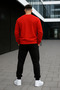 Unisex Cotton Winter Sweatshirt Two-Thread Seasonal Sweatpants Set Simsek Paris Print - 2