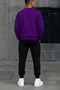 Unisex Cotton Winter Sweatshirt Two-Thread Seasonal Sweatpants Set Simsek Paris Print - 2