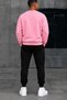 Unisex Cotton Winter Sweatshirt Two-Thread Seasonal Sweatpants Set Simsek Paris Print - 2