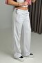 Relaxed Cut Pocketed Elastic Waist Sweatpants White - 2