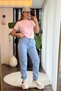 Women's Elastic Waist/Lace-Up 3-Thread Tracksuit Blue