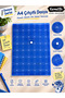 A4 Snap Fastener File Patterned Transparent Colorful Pp Document Folder – Blue