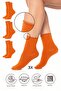 Bamboo Women's Elasticless Orange Seamless Premium Socks 3-Pack / Non-Marking / Non-Tightening Socks