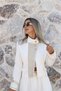 White Gold Buttoned Napoleon Jacket - 3