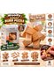 Woody Wooden Burr Puzzle 3D Brain Teaser Notched Wooden Pieces Hand Skill and Problem Solving