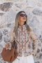 Beige Premium Embroidered Studded Jacket - 2