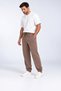 3 Thread Men's Sweatpants with Elastic Cuffs, Soft Cotton - 4