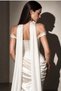 Satin Bridal Cape 150 cm |   Transparent Wedding Dress Cape |   Long Bridal Cape |   Elegant Wedding Cape - 3
